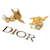 Dior Brincos Dourado Aço  ref.999289
