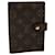 LOUIS VUITTON Monogramm Agenda PM Tagesplaner Cover R.20005 LV Auth 47748 Leinwand  ref.999337