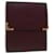 CARTIER Wallet Leather Red Auth am4715  ref.999342