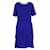 Sandro robe Blue Polyester  ref.999714