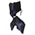 Sergio Rossi Ankle Boots Black Velvet  ref.1007828