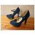 Décolleté Guess Blu Turchese in Pelle 38 - vista 5