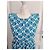 Autre Marque Vestido de algodón turquesa con estampado de tortuga - vista 8