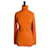 CHANEL Magnífico suéter de cachemira naranja T38 Muy buena condicion  ref.1009014