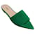 L'Agence Green Suede Serena Slide Sandals  ref.1009406