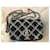 Bolso CHANEL Mini con solapa en charol trenzado negro  ref.1009459