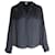 Zadig & Voltaire Satin-finish V-neck Blouse in Black Polyester  ref.1009634