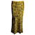 Jupe mi-longue à imprimé léopard Anine Bing en soie jaune  ref.1009644