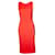 EMPORIO ARMANI, Coral red pencil dress Wool  ref.1009842