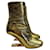 FENDI Ankle boot T.eu 38 Couro Dourado  ref.1009926