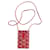 Goyard neck card holder Red Leather  ref.1009954
