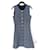 Maje tweed dress Blue Light blue Dark blue Cotton  ref.1009959