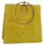 Salvatore Ferragamo Gancini Hand Bag Suede Yellow Auth 48466  ref.1010219