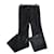 Chanel Pantaloni in pelle nera Paris Roma Nero Agnello Pelle  ref.1010383