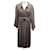 VINTAGE CHANEL COAT BATHROBE WITH BELT P32031V19402 M 38 WOOL COAT Brown  ref.1010589