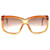 Occhiali da sole quadrati vintage Christian Dior Arancione  ref.1011240