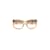 Christian Dior gafas de sol cuadradas vintage Amarillo  ref.1011245