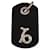 Gucci zodiac diamond 18KT gold leather tag pendant Capricorn Black  ref.1011315