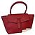 Lancel Neo Charlie Bag Vermelho Modelo Grande