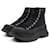 Alexander Mcqueen ALEXANDER MC QUEEN Black lace-up fabric sneakers T36 very good condition Cotton  ref.1011376