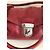 Vitello Borsa Prada Easy in pelle di agnello rosso scuro Bordò - vista 2