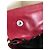 Vitello Borsa Prada Easy in pelle di agnello rosso scuro Bordò - vista 9