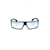 Versace Gafas de sol Versus de acetato con lentes transparentes Negro  ref.1012366