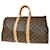 Louis Vuitton Keepall 45 Braun Leinwand  ref.1012468