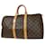 Louis Vuitton Keepall 45 Braun Leinwand  ref.1012506
