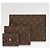 Louis Vuitton Kirigami Set de 3 Bolsos de Tela Monogram Marrón Castaño - vista 2