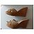 Sandali con zeppa Jimmy Choo in sughero beige vernice - vista 2