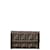 Fendi Zucca Canvas Trifold Wallet Canvas Short Wallet 30858 in Fair condition Brown Cloth  ref.1012603