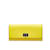 Fendi Leather Peekaboo Continental Wallet 8M0427 Yellow Pony-style calfskin  ref.1012629