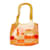 Chanel Sac cabas en vinyle patchwork Plastique Orange  ref.1013130