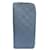 Carteira Louis Vuitton Zippy Vertical Azul Couro  ref.1013346