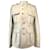 Yves Saint Laurent Yves Saint  Laurent  White Leather Officer’s Coat  ref.1013692
