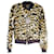 RACHEL ZOE  RIBBED-JERSEY TRIMMED SEQUINED CREPE BOMBER JACKET IN GOLD Golden Polyester  ref.1013768