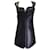 Versace Noir 2021 Mini-robe en cuir d'agneau  ref.1013838