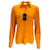 Saint Laurent Orange 2021 Chemise boutonnée ajustée en crêpe de Chine de soie à manches longues  ref.1013848