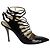 Emilio Pucci Riemchen-Pumps mit Schnallenkäfig aus schwarzem Lackleder