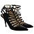 Emilio Pucci Riemchen-Pumps mit Schnallenkäfig aus schwarzem Lackleder - Ansicht 3
