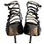 Emilio Pucci Riemchen-Pumps mit Schnallenkäfig aus schwarzem Lackleder - Ansicht 4