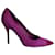 Zapatos de tacón con punta de charol Yves Saint Laurent en ante morado Púrpura Suecia  ref.1013911