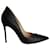 Zapatos de salón texturizados con punta en punta de Gianvito Rossi en cuero negro  ref.1013926