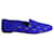Aquazzura Ananas Slippers in Blue Suede  ref.1013928