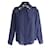 Blusa Chloé con detalle de lazo en seda azul marino  ref.1013932