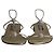 Stuart Weitzman Crystal Embellished Flat Sandals in Gold Leather - view 2
