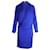 Vestido Cruzado Diane Von Furstenberg en Seda Azul  ref.1013948