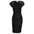 Diane Von Furstenberg Robe midi ornée en laine noire  ref.1013950