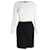 Vestido bicolor Roland Mouret em lã branca Branco  ref.1013955